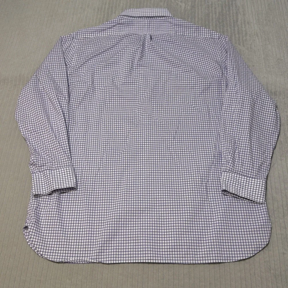 Polo Ralph Lauren Shirt XL 18 34-35 Purple Plaid Regent Classic Fit Button Up